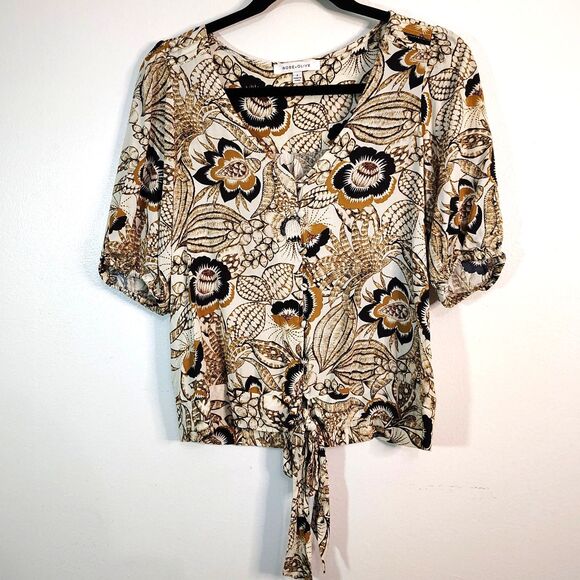 FUN Casual BOHO Blouses BUNDLE Sz SMALL Women's Long & Short Sleeve MIXED LOT - Picture 4 of 10